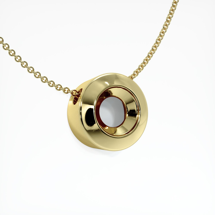 14K Yellow Gold Bezel Pendant Setting
