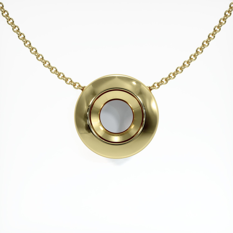 18K Yellow Gold Bezel Pendant Setting