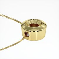 18K Yellow Gold Bezel Pendant Setting Image