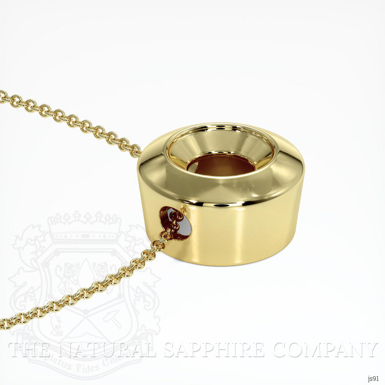 18K Yellow Gold Bezel Pendant Setting