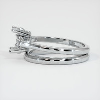 18K White Gold Three Stone Ring Setting Image