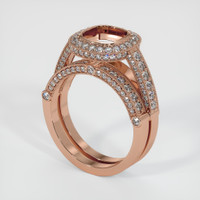 14K Rose Gold Pave Ring Setting Video