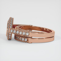 14K Rose Gold Pave Ring Setting Image