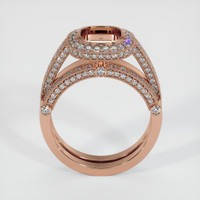 14K Rose Gold Pave Ring Setting Image