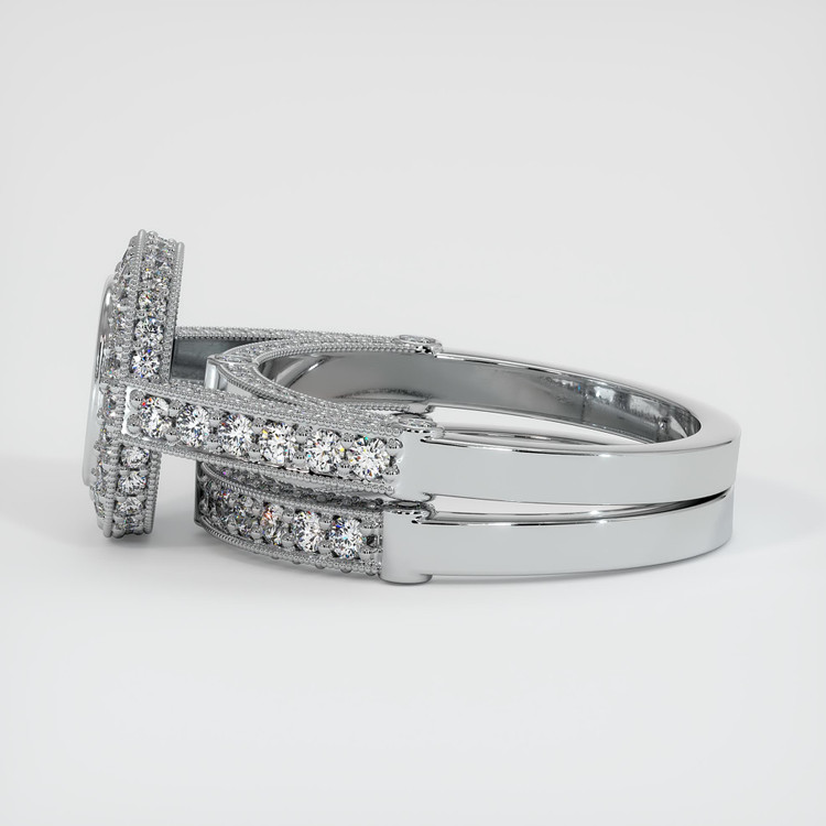 Silver Pave Ring Setting