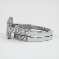14K White Gold Pave Ring Setting Image