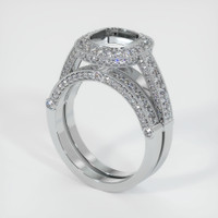 18K White Gold Pave Ring Setting Video