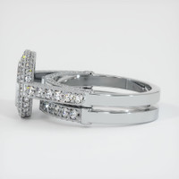 18K White Gold Pave Ring Setting Image