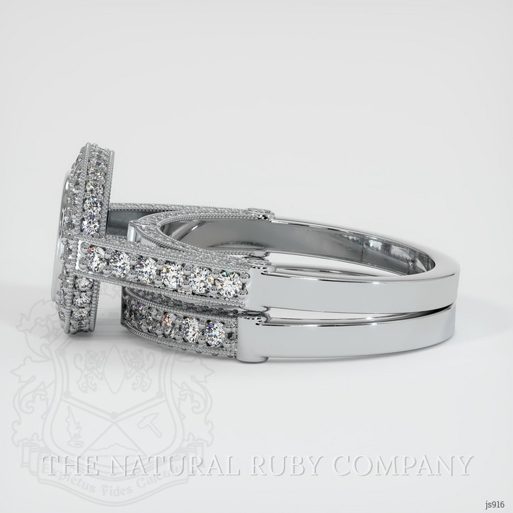18K White Gold Pave Ring Setting