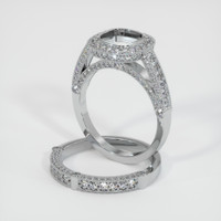 18K White Gold Pave Ring Setting Image