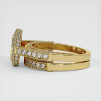 18K Yellow Gold Pave Ring Setting Image