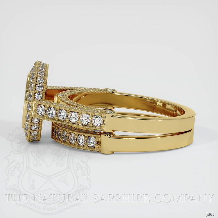 18K Yellow Gold Pave Ring Setting