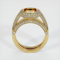 18K Yellow Gold Pave Ring Setting Image