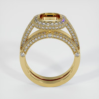 18K Yellow Gold Pave Ring Setting Image