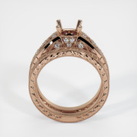 18K Rose Gold Antique Style Ring Setting Image