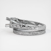 18K White Gold Antique Style Ring Setting Image