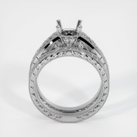 18K White Gold Antique Style Ring Setting Image
