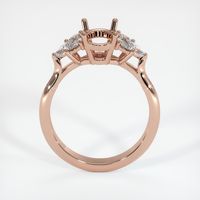 14K Rose Gold Accent Stones Ring Setting Image