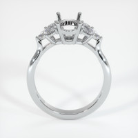 10K White Gold Accent Stones Ring Setting Image