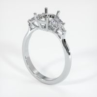 18K White Gold Accent Stones Ring Setting Video