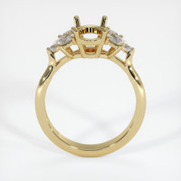 10K Yellow Gold Accent Stones Ring Setting Image