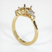 Accent Stones Ruby Ring 1.69 Ct., 18K Yellow Gold Combination Setting