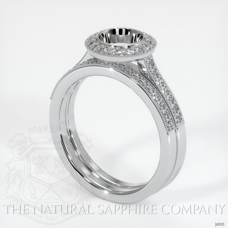 Platinum 950 Pave Ring Setting