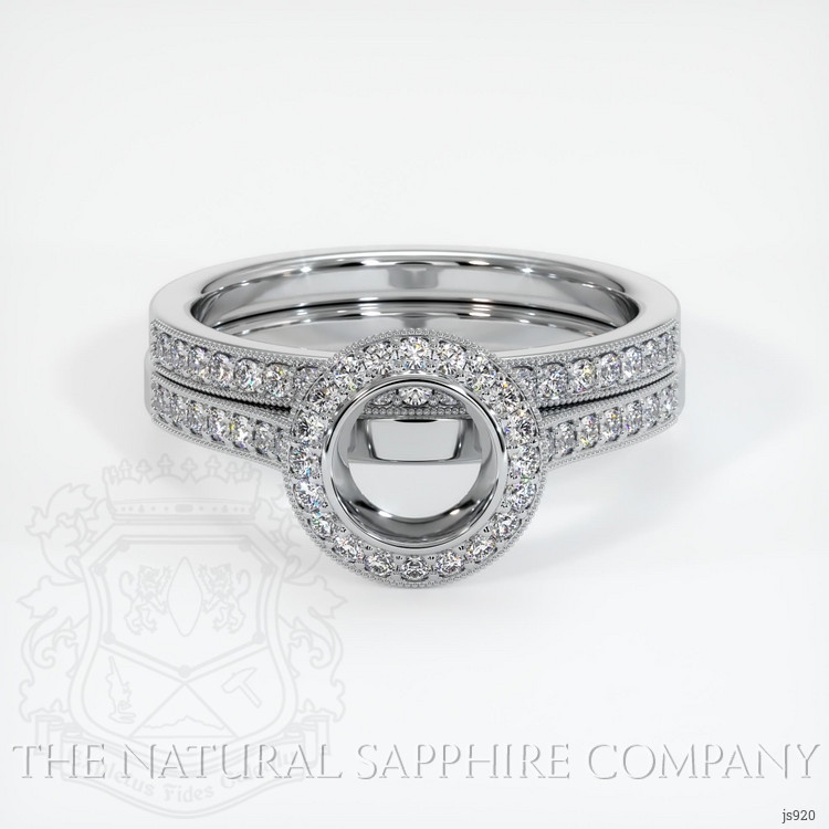 Platinum 950 Pave Ring Setting