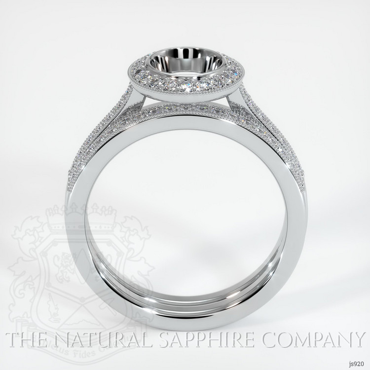 Platinum 950 Pave Ring Setting