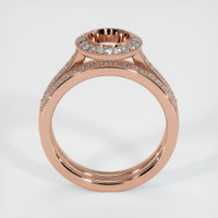 14K Rose Gold Pave Ring Setting Image