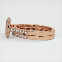 18K Rose Gold Pave Ring Setting Image