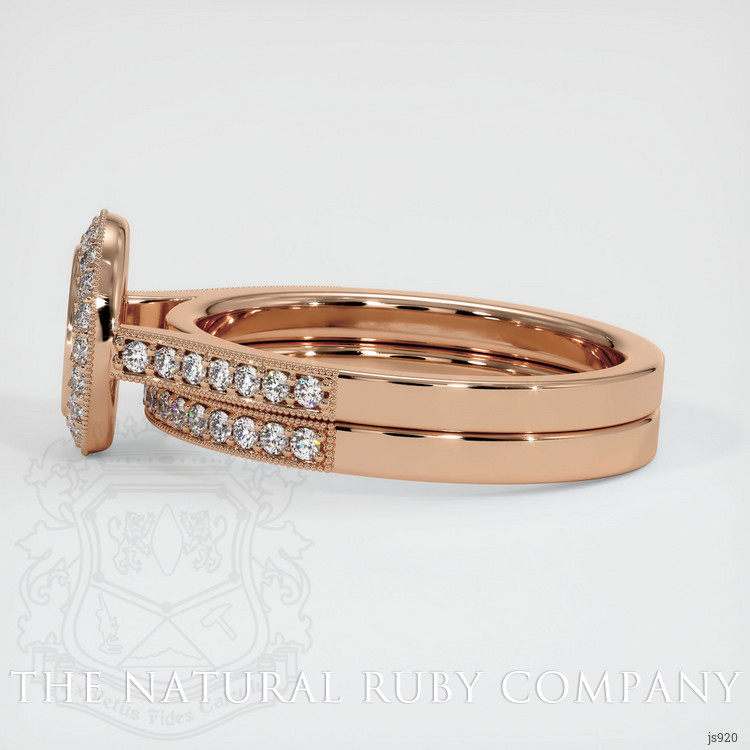 18K Rose Gold Pave Ring Setting