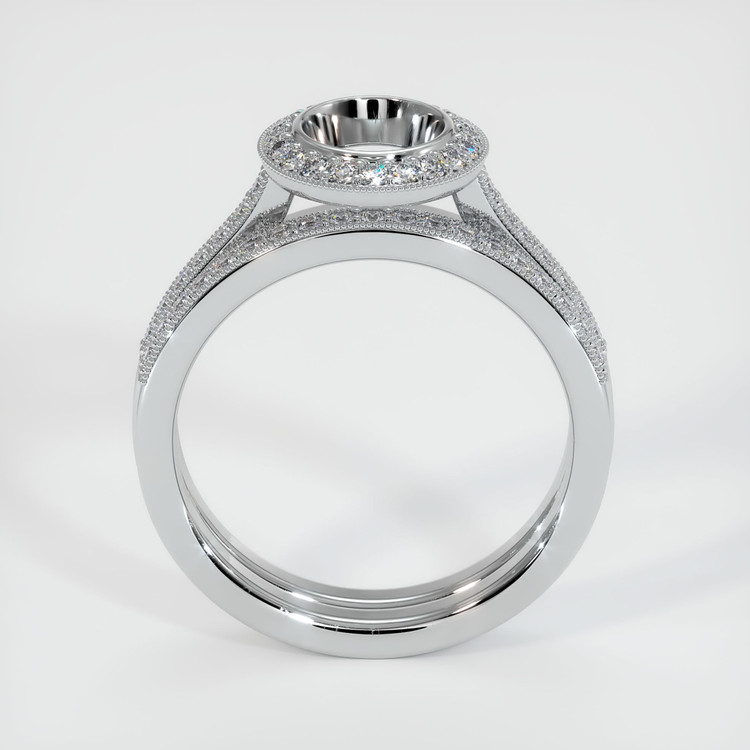 Silver Pave Ring Setting