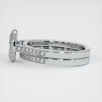 14K White Gold Pave Ring Setting Image