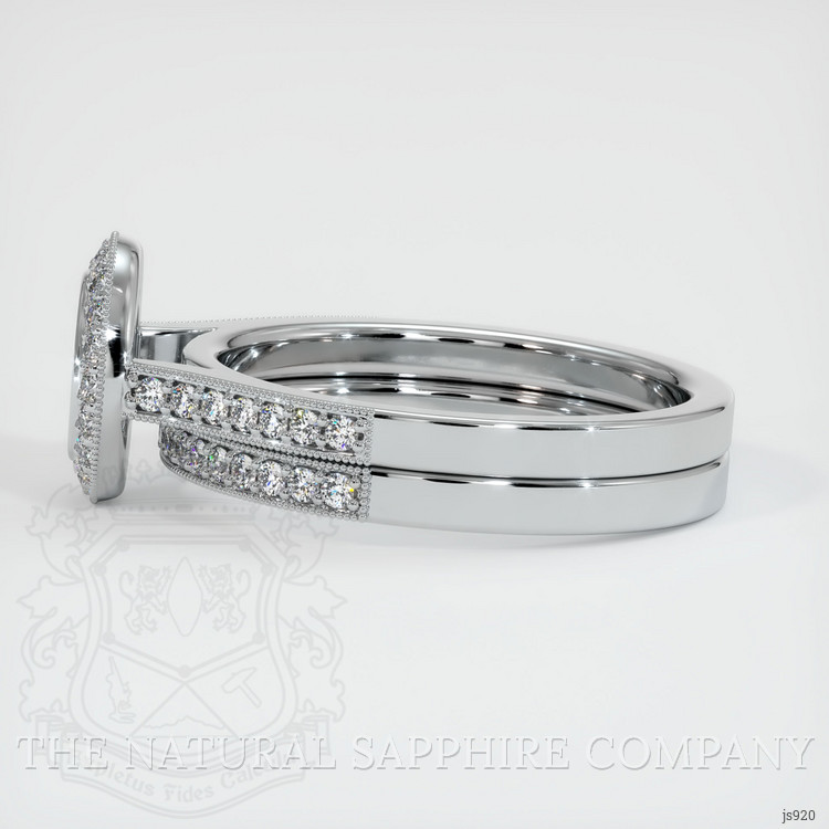 14K White Gold Pave Ring Setting