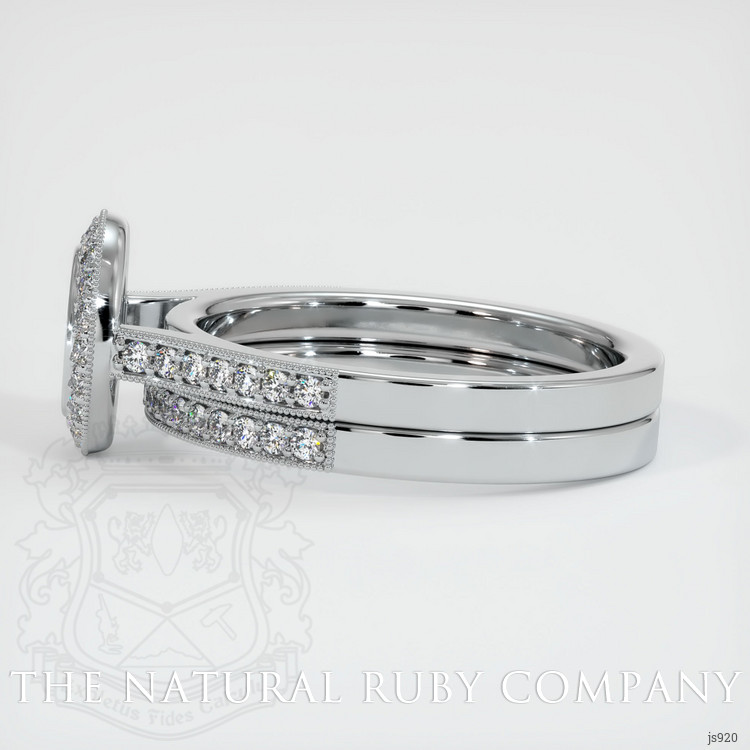 18K White Gold Pave Ring Setting