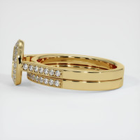 14K Yellow Gold Pave Ring Setting Image