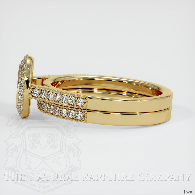 14K Yellow Gold Pave Ring Setting