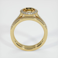 14K Yellow Gold Pave Ring Setting Image