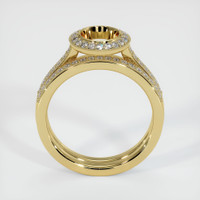 18K Yellow Gold Pave Ring Setting Image