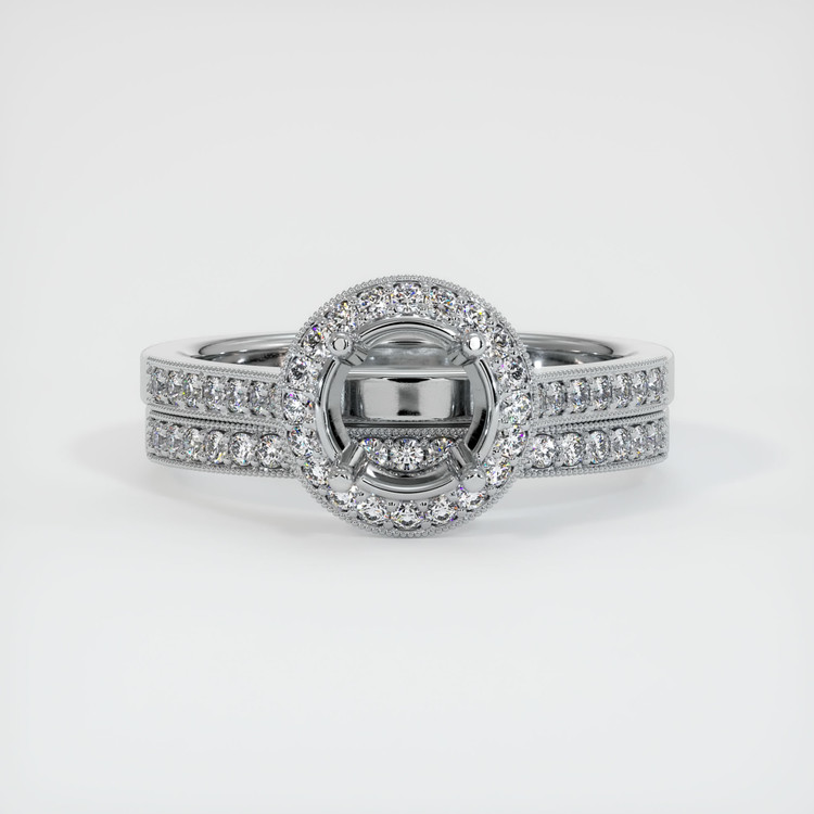 Silver Pave Ring Setting