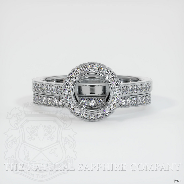 10K White Gold Pave Ring Setting