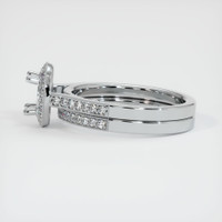 10K White Gold Pave Ring Setting Image