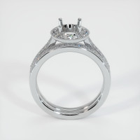 18K White Gold Pave Ring Setting Image