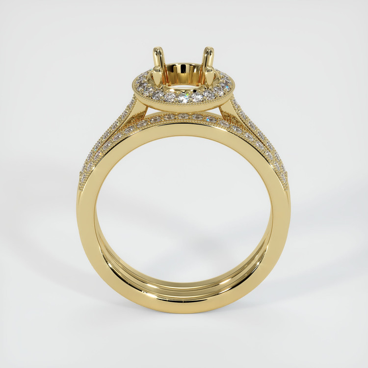 10K Yellow Gold Pave Ring Setting