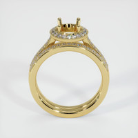 18K Yellow Gold Pave Ring Setting Image