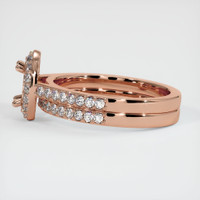 14K Rose Gold Pave Ring Setting Image