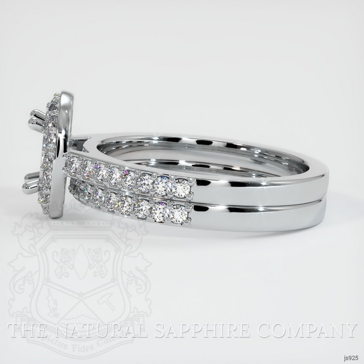 Silver Pave Ring Setting