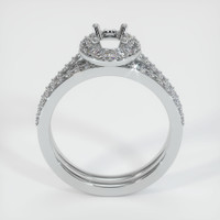 10K White Gold Pave Ring Setting Image