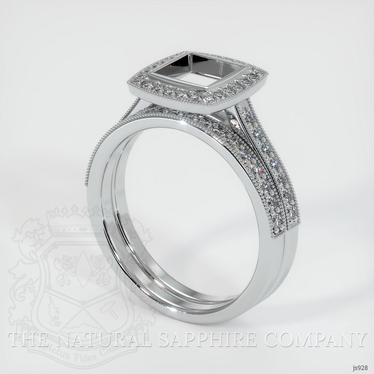 Platinum 950 Pave Ring Setting